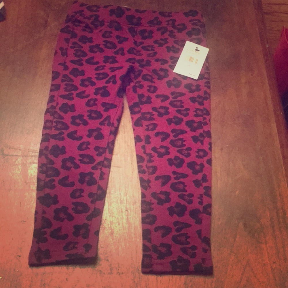 Viigoss toddler girls purple stretch jeggings